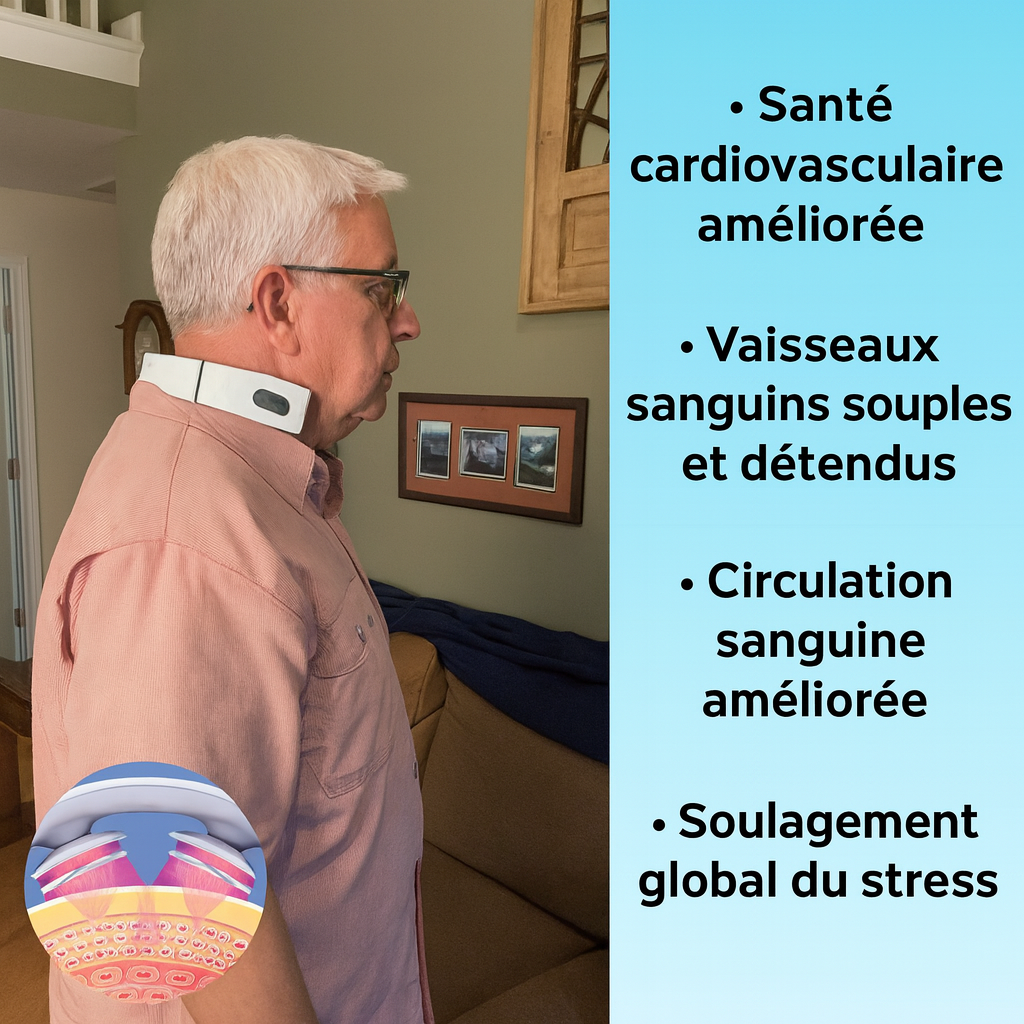 Masseur cervical avancé Giavonni — soutien de la tension artérielle